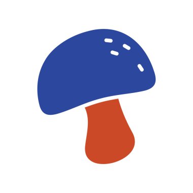 Doğayı, ormanları ve organik gıdayı sembolize eden tek bir orman mantarının sembolize edici bir taslak ikonu. Sonbahar, doğa temalı ve mutfak tasarımları için ideal..