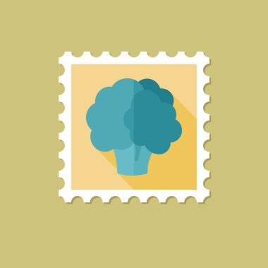 Uzun gölge ile karnabahar düz pul