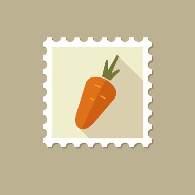 Uzun gölge ile havuç düz pul