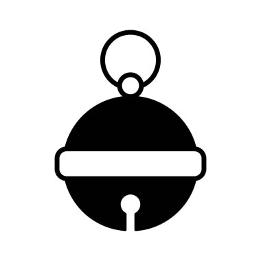 Noel cıngırağı taşıyıcı simgesi. Kış işareti. Olay ve tatil web sitesi için grafik sembolü ve uygulama tasarımı, logo, uygulama, UI