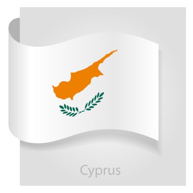 Kıbrıs bayrağı, vektör çizim