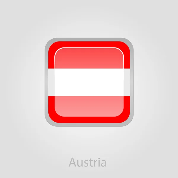 Flaga Austrii, ilustracji wektorowych — Wektor stockowy