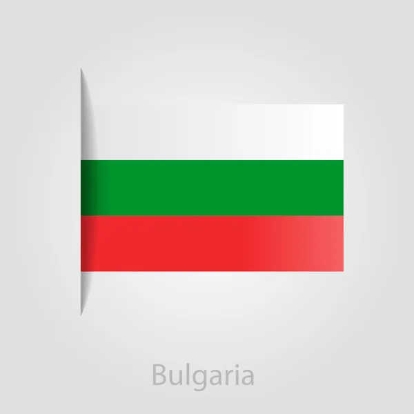 Bandera de Bulgaria, vector de ilustración — Archivo Imágenes Vectoriales