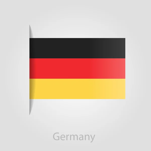 Bandera de Alemania, ilustración vectorial — Archivo Imágenes Vectoriales