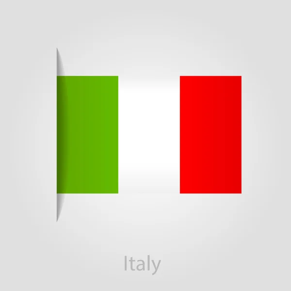 Прапор Італії, векторна ілюстрація — стоковий вектор