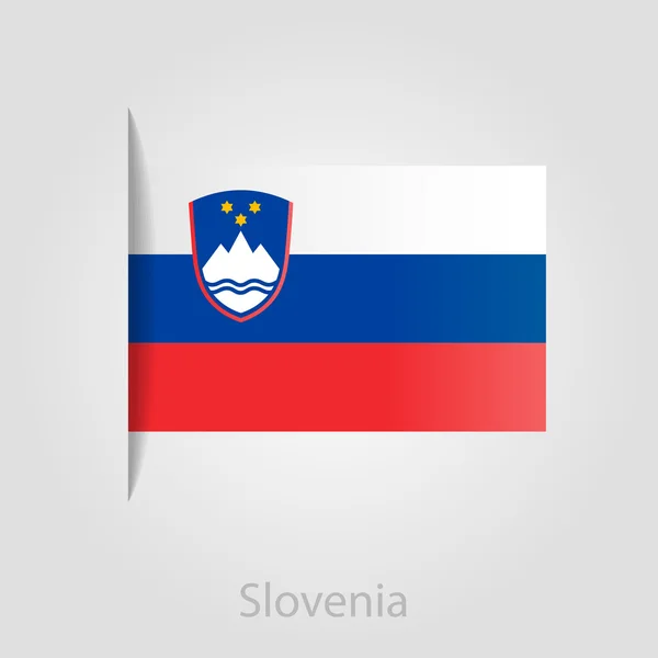 Slovenian flag, vector illustration — Stock Vector