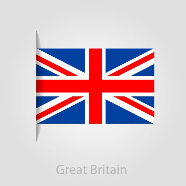Förenade kungariket flagga, vektor illustration — Stock vektor