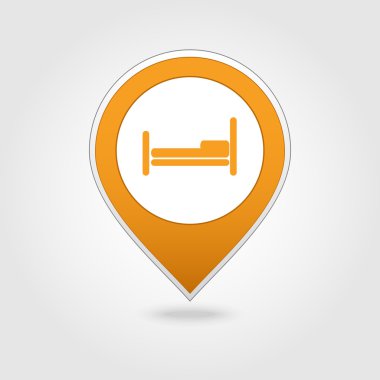 Yatak harita PIN simgesi