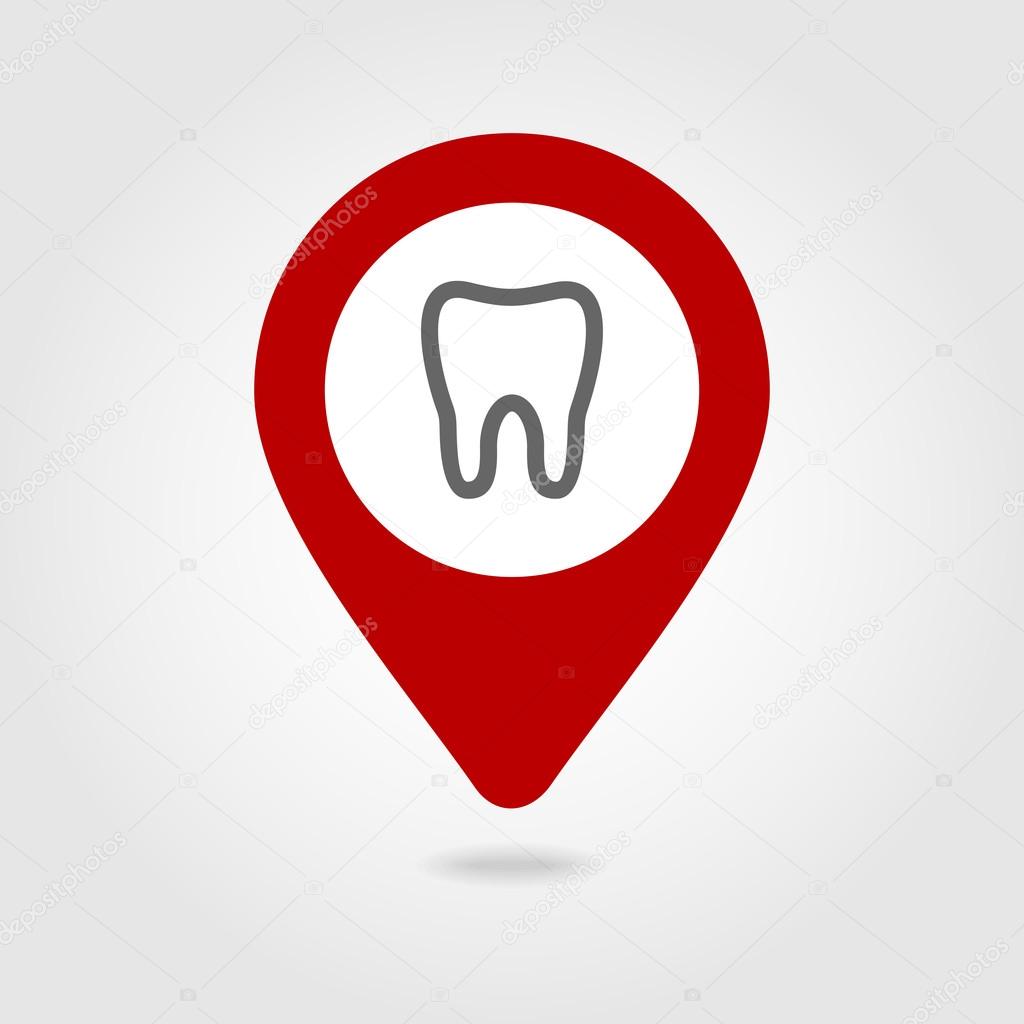 Tooth map pin icon