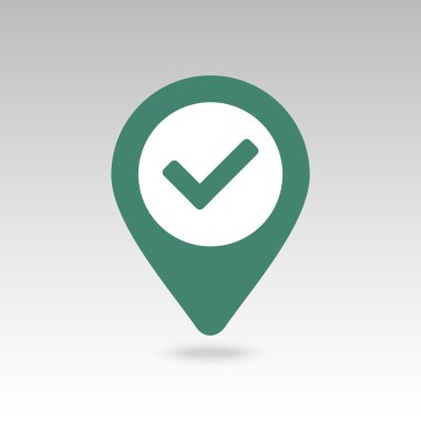 PIN harita simgesini denetleyin. Harita işaretçi, işaretçileri.