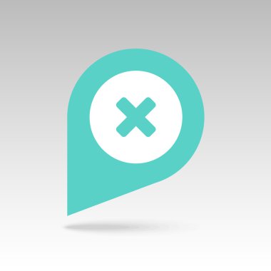 PIN harita simgesini silin. Harita işaretçi, işaretçileri.