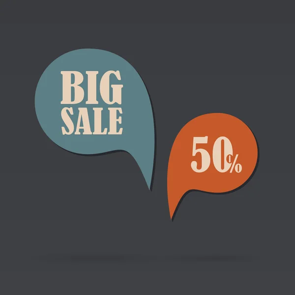 Retail Sale speech bubble, discount — Stock Vector