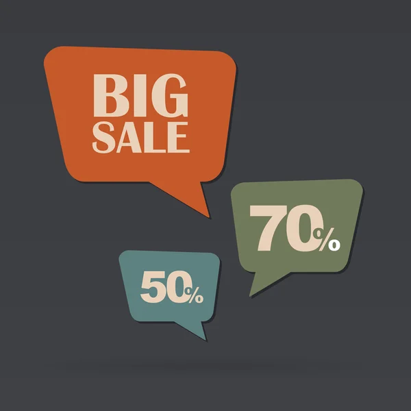 Retail Sale speech bubble, discount — Stock Vector