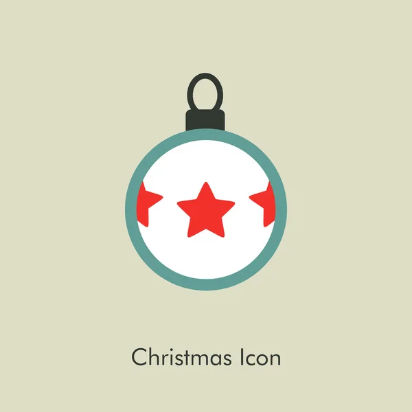 Kerstmis ballen pictogram — Stockvector