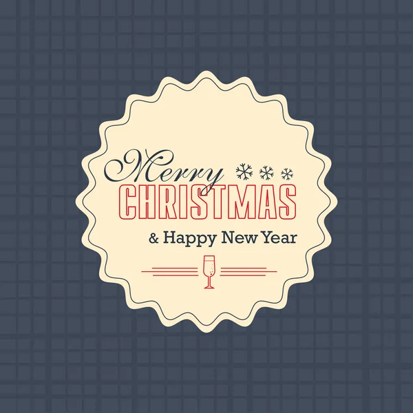 Merry Christmas Card label — Stockvector