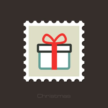 Noel hediyesi kırmızı kurdele ve yay pulu