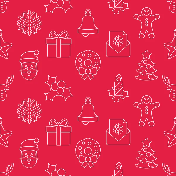 Christmas background pattern — Stock Vector