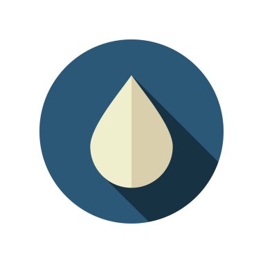 Su yağmur damla düz simgesi. Meteoroloji. Hava durumu 