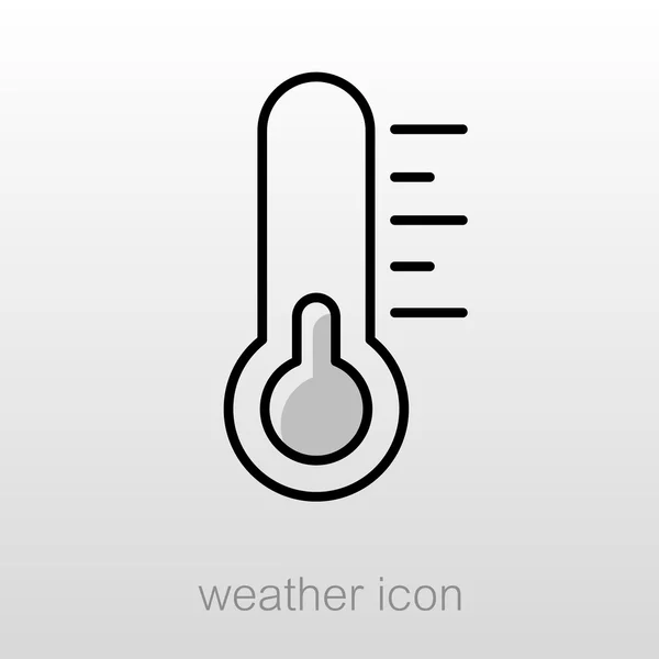 Thermometer icon. Meteorology. Weather — Stock Vector