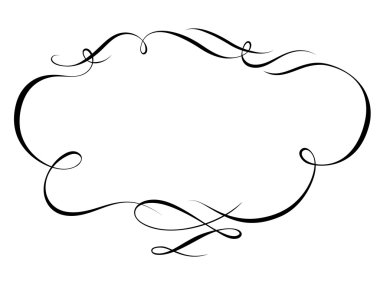 Kaligrafi dekoratif dekoratif çerçeve