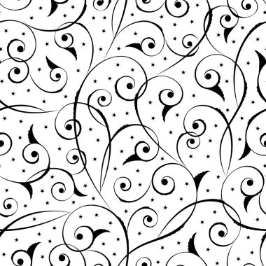 çiçek oryantal siyah izole sorunsuz geçmiş