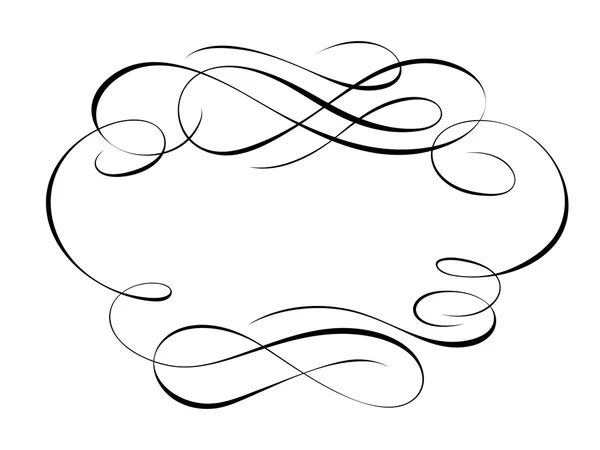 Calligraphie cadre décoratif ornemental — Image vectorielle