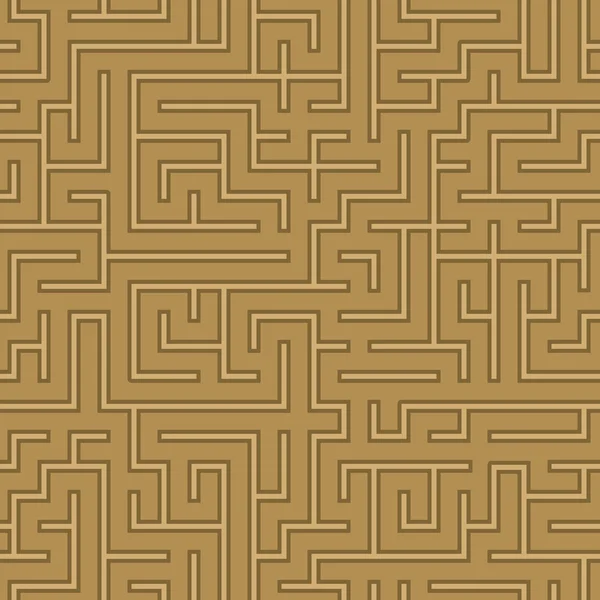 Seamless abstract complex maze, labyrinth — Stock Vector