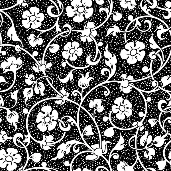 Abstract flowers seamless pattern — Stock Vector