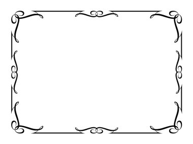 Kaligrafi dekoratif dekoratif çerçeve