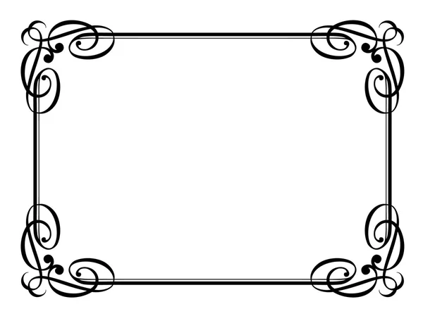 Kalligraphie ornamentalen dekorativen Rahmen — Stockvektor