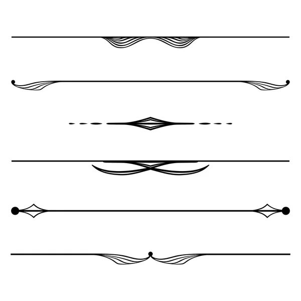 Decoratieve elementen, grens- en paginaregels — Stockvector