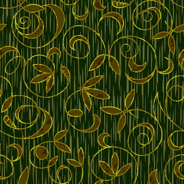 Patrón de damasco floral sin costuras fondo — Vector de stock