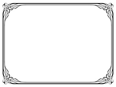 Kaligrafi dekoratif dekoratif çerçeve