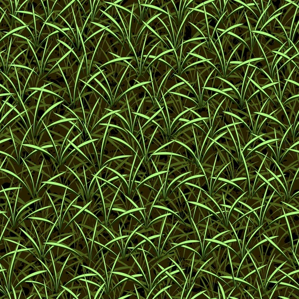 Gräs sömlös vektor bakgrund — Stock vektor