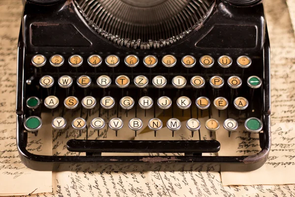 Régi, retro írógép — Stock Fotó