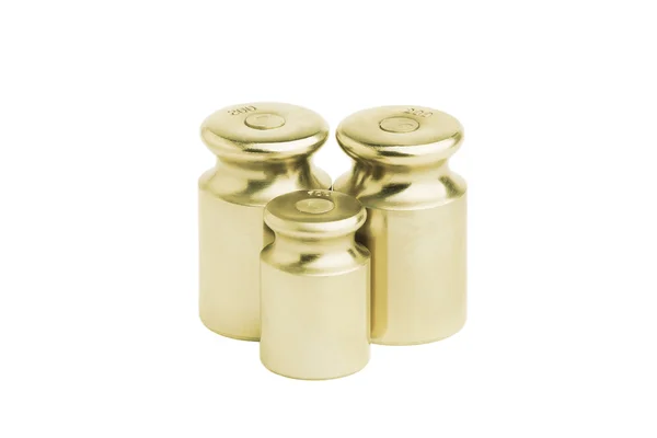 İzole metal bronz ağırlık