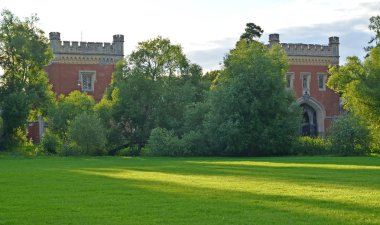 Peterhof, Rusya - 24 Temmuz 2015: Park Alexandria 