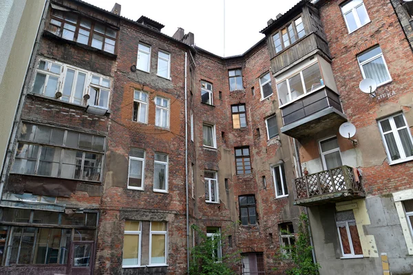 Altbau der deutschen Konstruktion, Blick vom Hof. Kaliningrad — Stockfoto