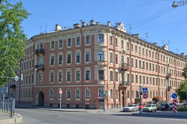 St. Petersburg, Rusya - 11 Temmuz 2014: Şair Alexander Blok Müzesi daire binanın