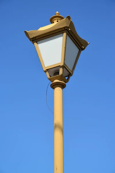 Old decorative lamp against the sky — Stock Photo, Image