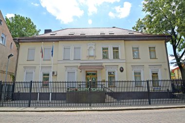 SOVIETSK, RUSSIA - 01 Temmuz 2019: Litvanya Cumhuriyeti Başkonsolosluğu binası. Kalininingrad bölgesi