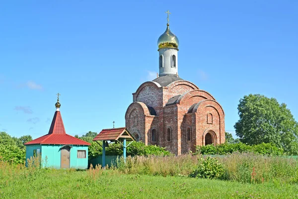 Construcción Templo Nombre Del Salvador Misericordioso Primorsk Región Kaliningrado — Foto de Stock