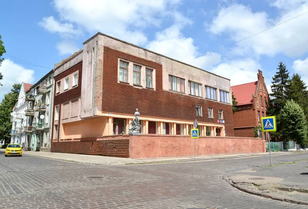 Sovietsk Russia July 2019 Historical Buildings Intersection Iskra January Streets — Stock Photo, Image