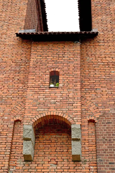 Fragment Fortress Wall Knight Castle Teutonic Order Malbork Poland — Stock Photo, Image