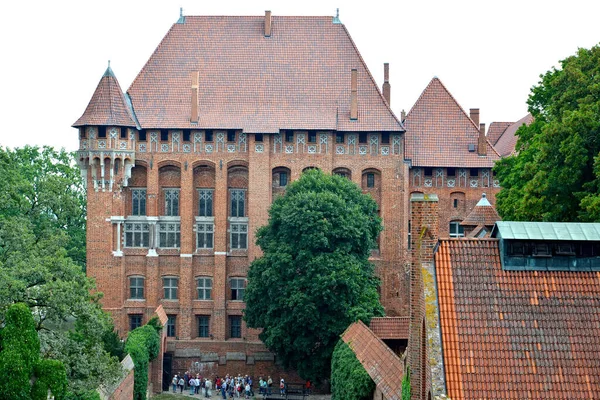 Marlbork Polsko Srpna 2018 Palác Velkých Mistrů Teutonského Řádu Hrad — Stock fotografie