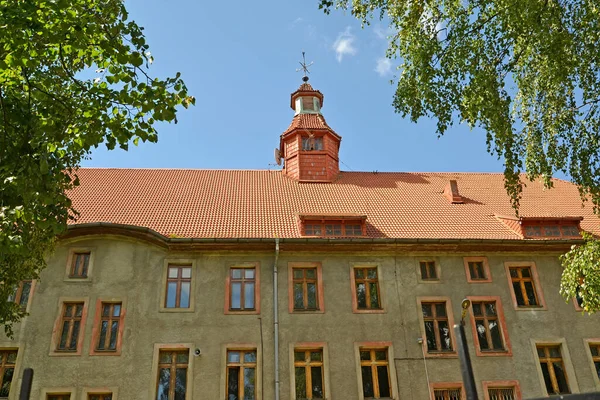 Épület Homlokzata Líceum Pillau School 1903 Baltiysk Kalinyingrád Régió — Stock Fotó