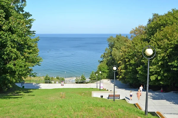 Svetlogorsk Russia August 2019 View Baltic Sea Central Staircase Kaliningrad — Stock Photo, Image