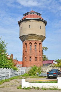 CHERNYAKHOVSK, RUSSIA - AUGUST 16, 2019: Railway water tower of Insterburg (1899). Kaliningrad region