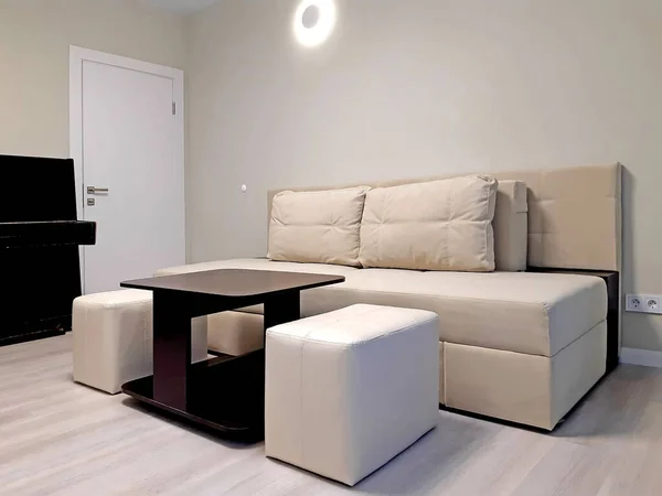 Sofa Bed Transformer Living Room — Stock Photo, Image
