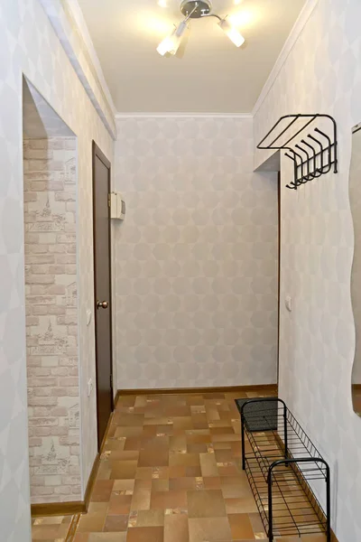 Fragment Corridor Coat Rack Shoe Rack Interior — Stock Photo, Image